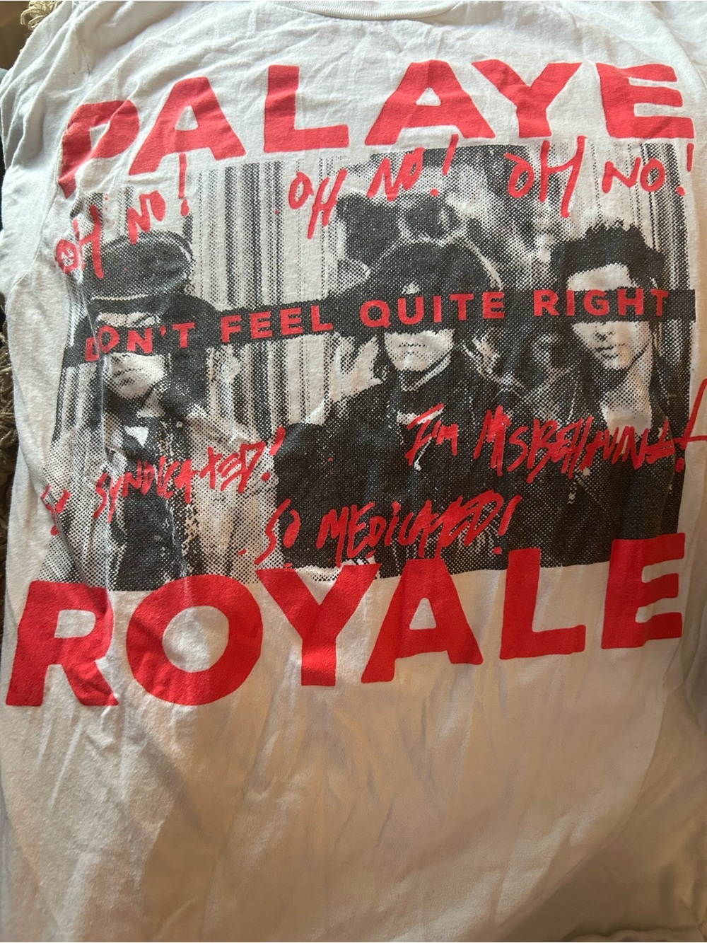 Palaye Royale white band tshirt
